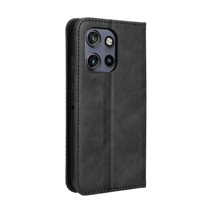 For Motorola S50 5G / Edge 50 Neo Magnetic Buckle Retro Texture Leather Phone Case