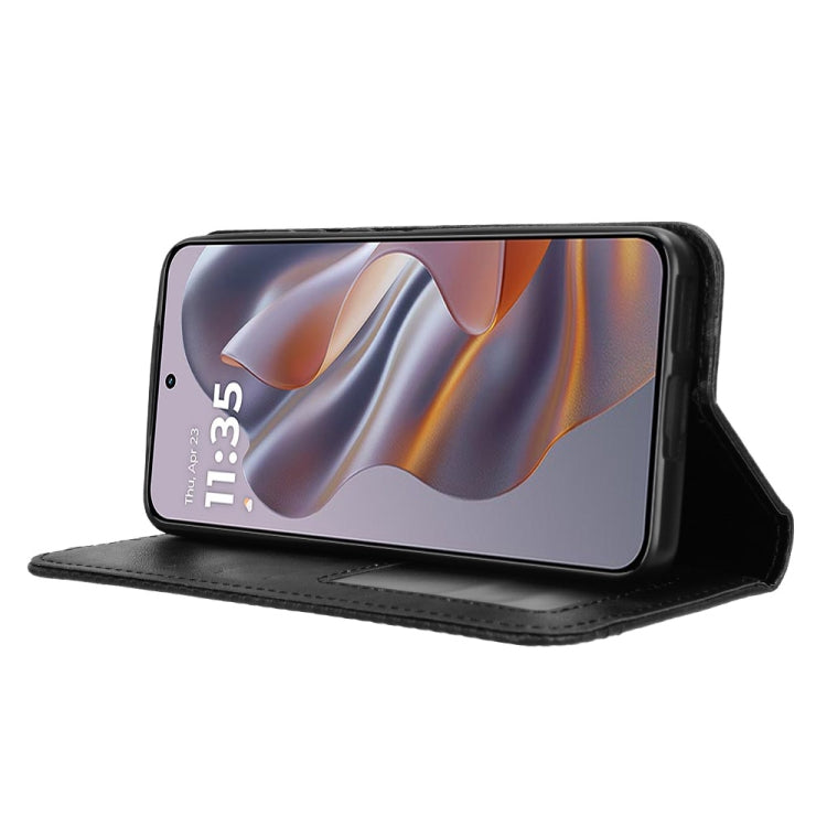 For Motorola S50 5G / Edge 50 Neo Magnetic Buckle Retro Texture Leather Phone Case