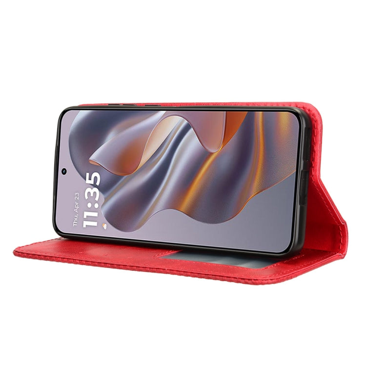 For Motorola S50 5G / Edge 50 Neo Magnetic Buckle Retro Texture Leather Phone Case