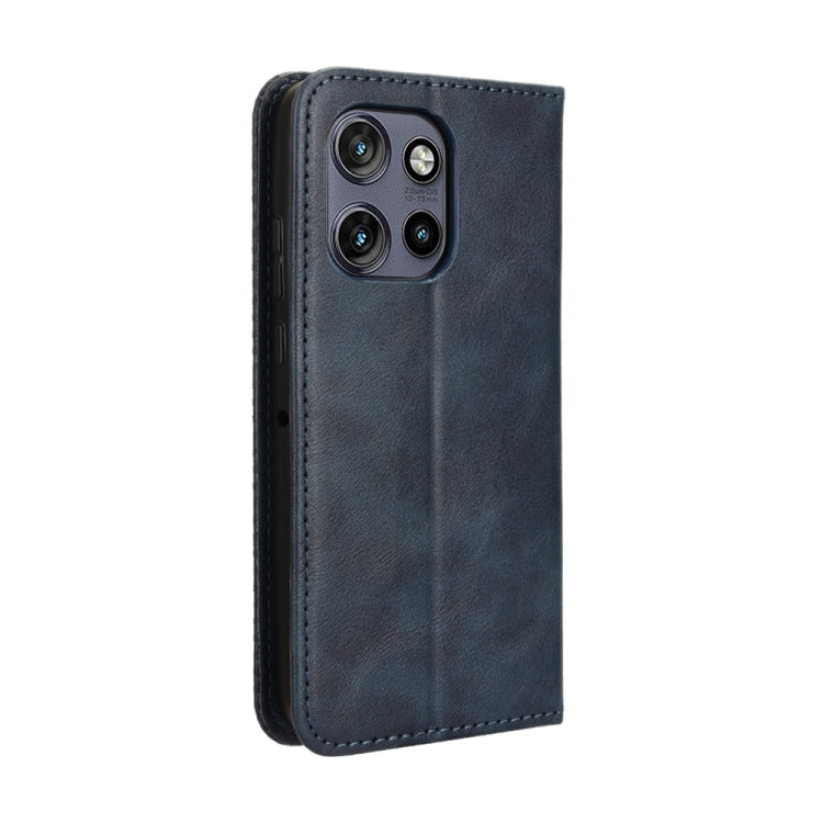 For Motorola S50 5G / Edge 50 Neo Magnetic Buckle Retro Texture Leather Phone Case