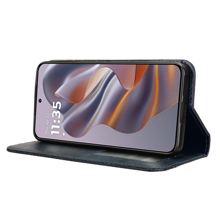 For Motorola S50 5G / Edge 50 Neo Magnetic Buckle Retro Texture Leather Phone Case