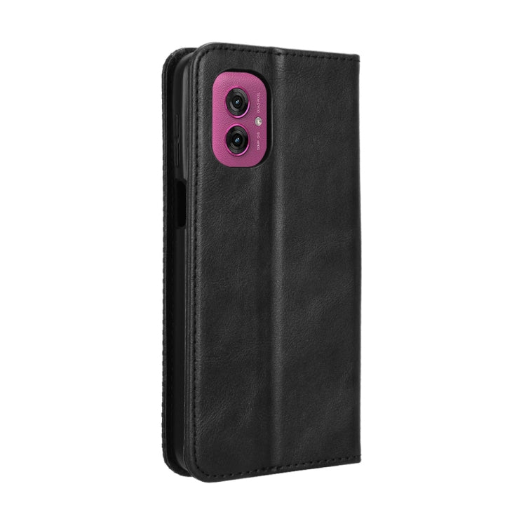 For Motorola Moto G55 5G Magnetic Buckle Retro Texture Leather Phone Case