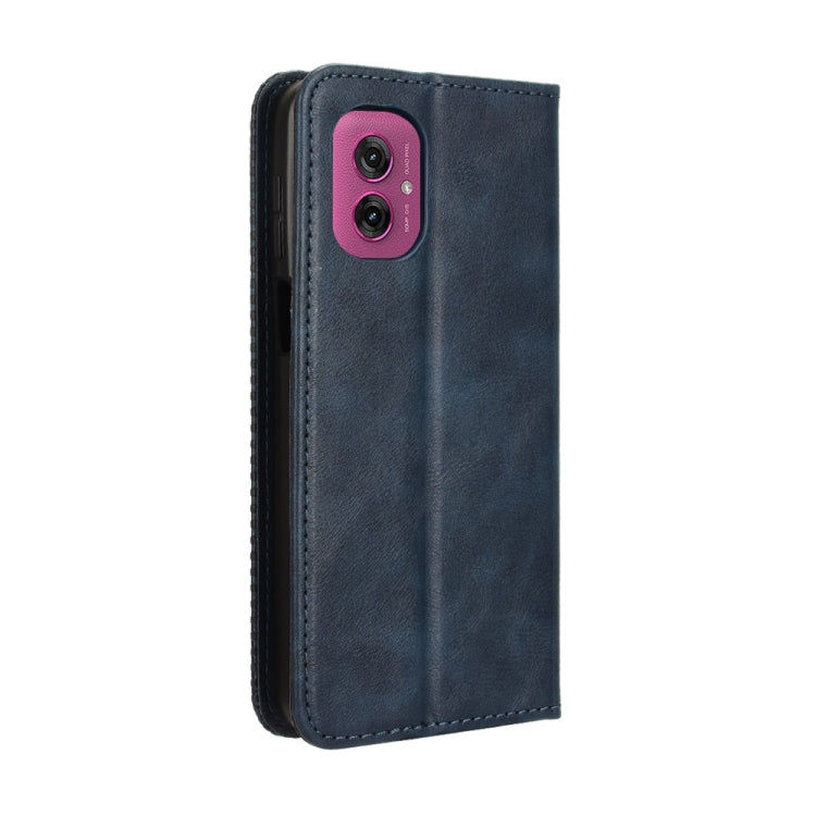 For Motorola Moto G55 5G Magnetic Buckle Retro Texture Leather Phone Case