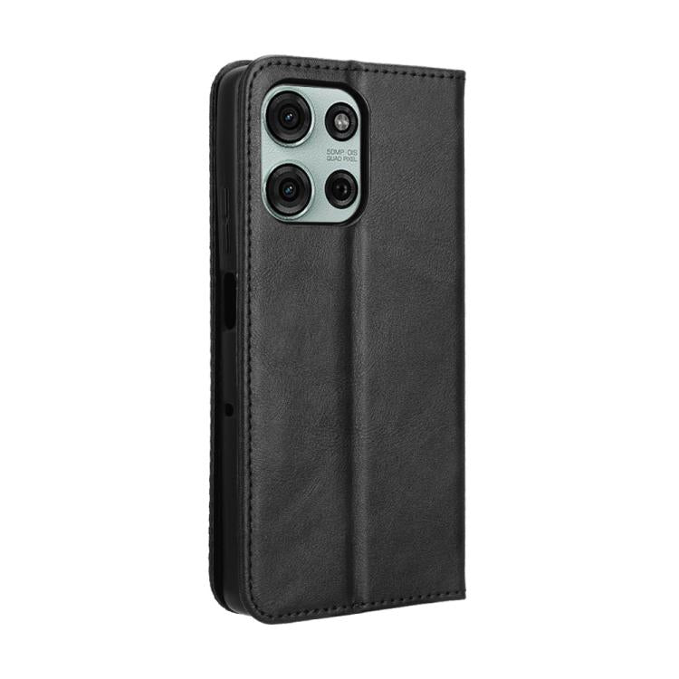 For Motorola Moto G75 5G Magnetic Buckle Retro Texture Leather Phone Case
