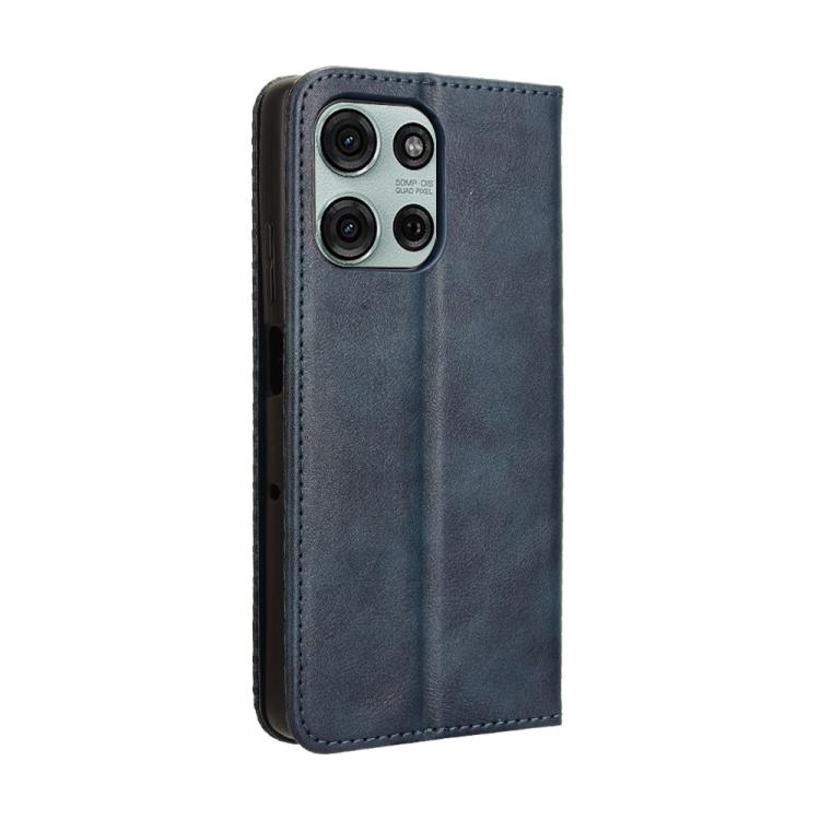 For Motorola Moto G75 5G Magnetic Buckle Retro Texture Leather Phone Case