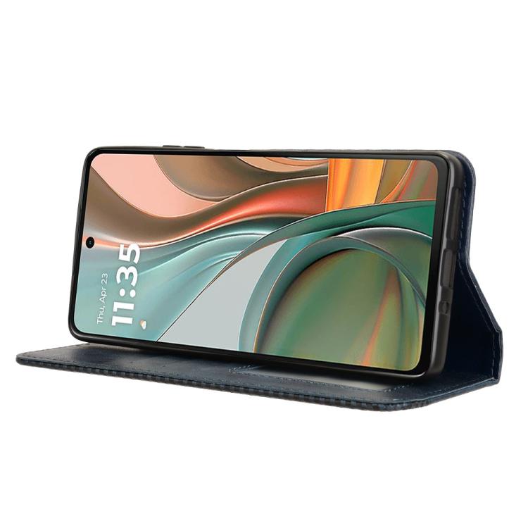 For Motorola Moto G75 5G Magnetic Buckle Retro Texture Leather Phone Case