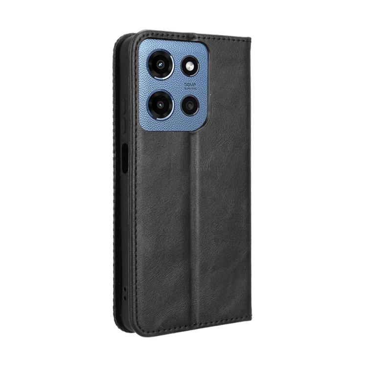 For Motorola Moto G 5G 2025 Magnetic Buckle Retro Texture Leather Phone Case