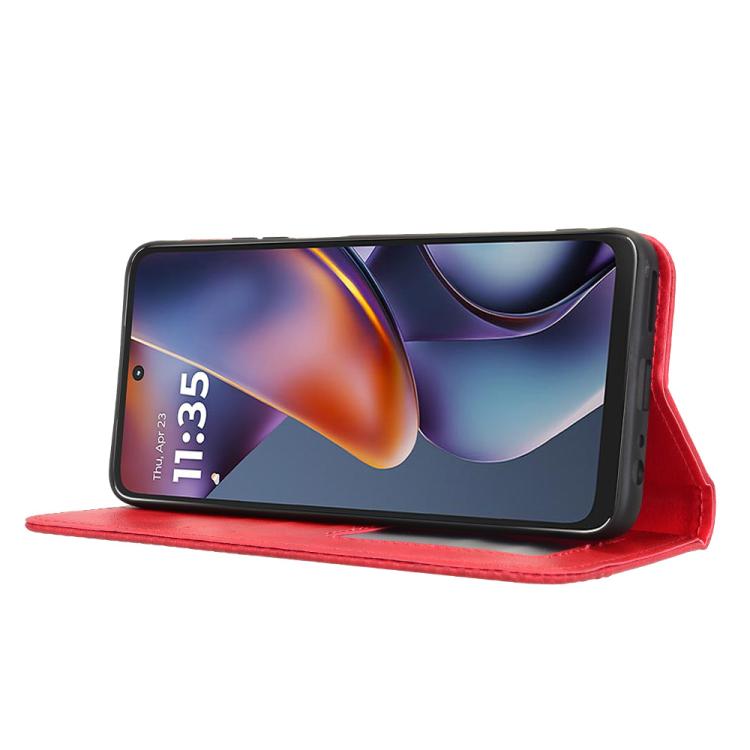 For Motorola Moto G 5G 2025 Magnetic Buckle Retro Texture Leather Phone Case