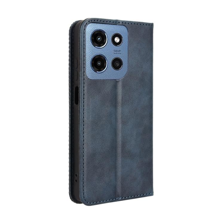For Motorola Moto G 5G 2025 Magnetic Buckle Retro Texture Leather Phone Case