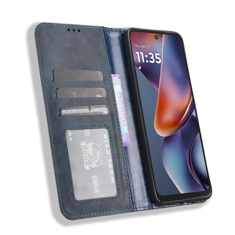 For Motorola Moto G 5G 2025 Magnetic Buckle Retro Texture Leather Phone Case