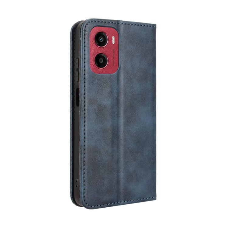 For Motorola Moto G05 4G / E15 4G Magnetic Buckle Retro Texture Leather Phone Case