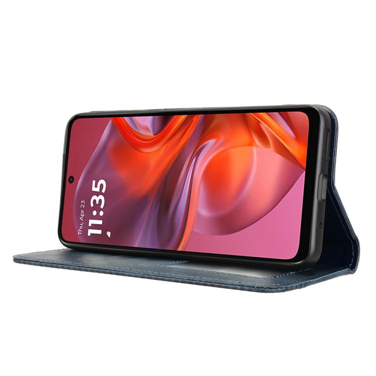 For Motorola Moto G05 4G / E15 4G Magnetic Buckle Retro Texture Leather Phone Case