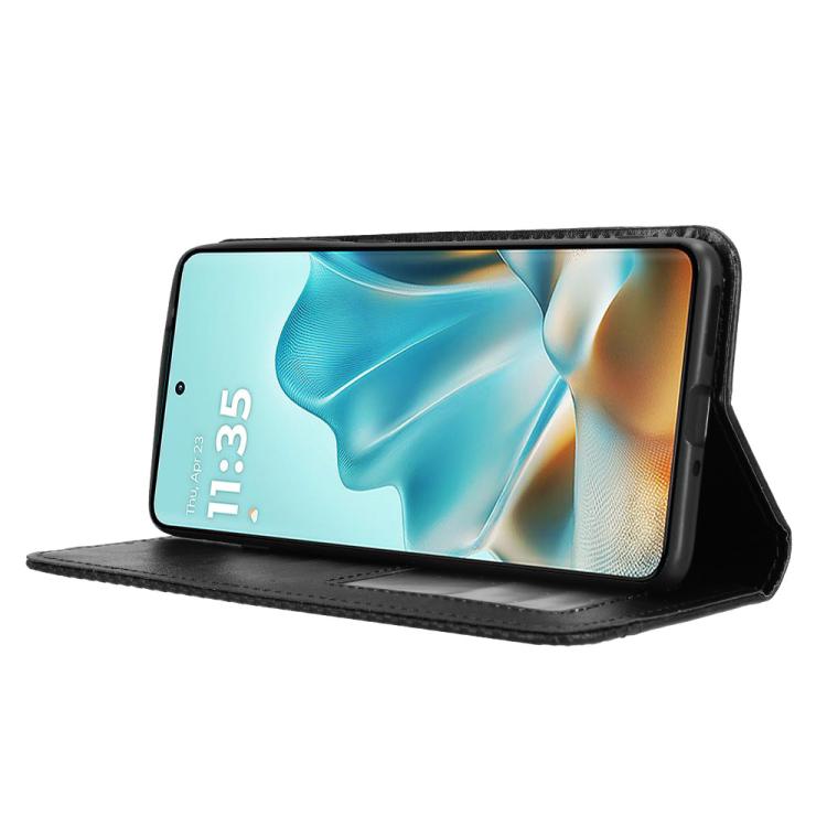 For Motorola Edge 60 Fusion Magnetic Buckle Retro Texture Leather Phone Case