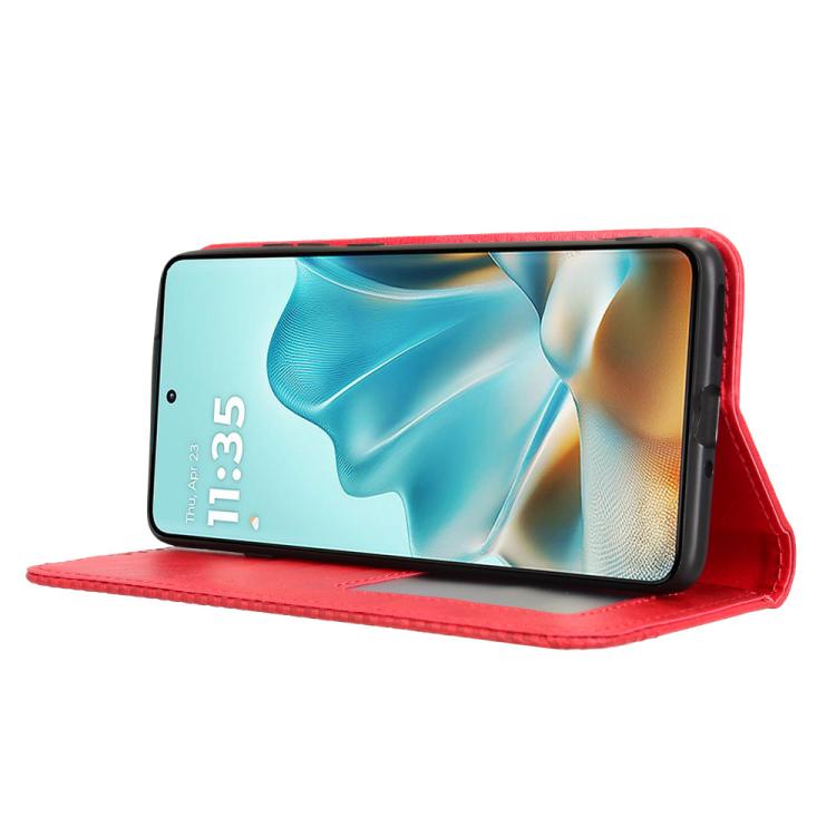 For Motorola Edge 60 Fusion Magnetic Buckle Retro Texture Leather Phone Case