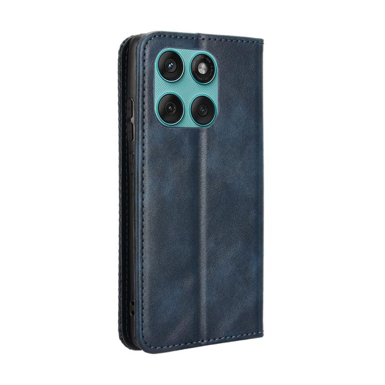 For Motorola Edge 60 Fusion Magnetic Buckle Retro Texture Leather Phone Case