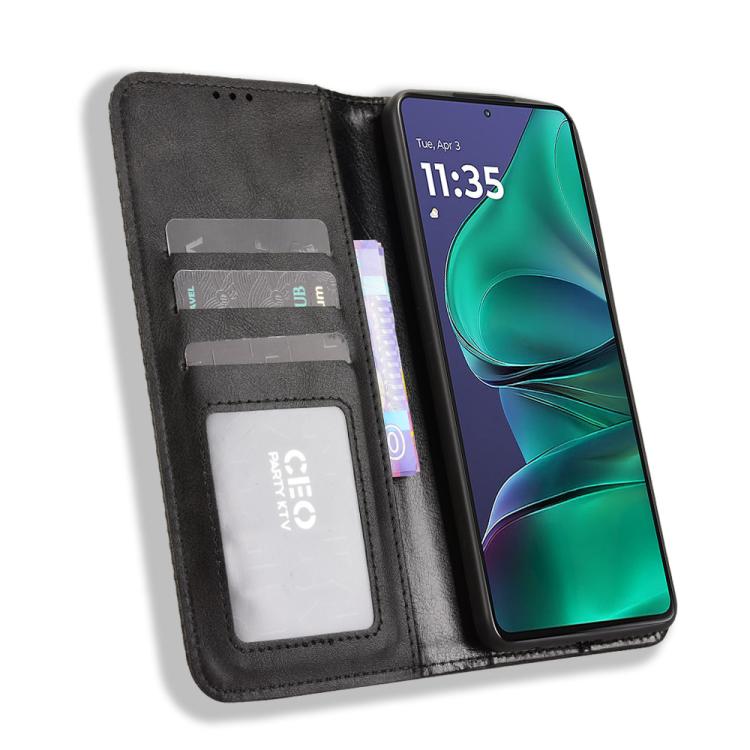 For Motorola Moto G Stylus 5G 2025 Magnetic Buckle Retro Texture Leather Phone Case