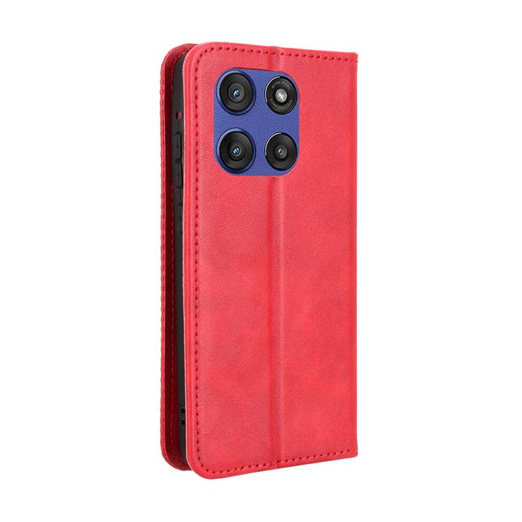 For Motorola Moto G Stylus 5G 2025 Magnetic Buckle Retro Texture Leather Phone Case