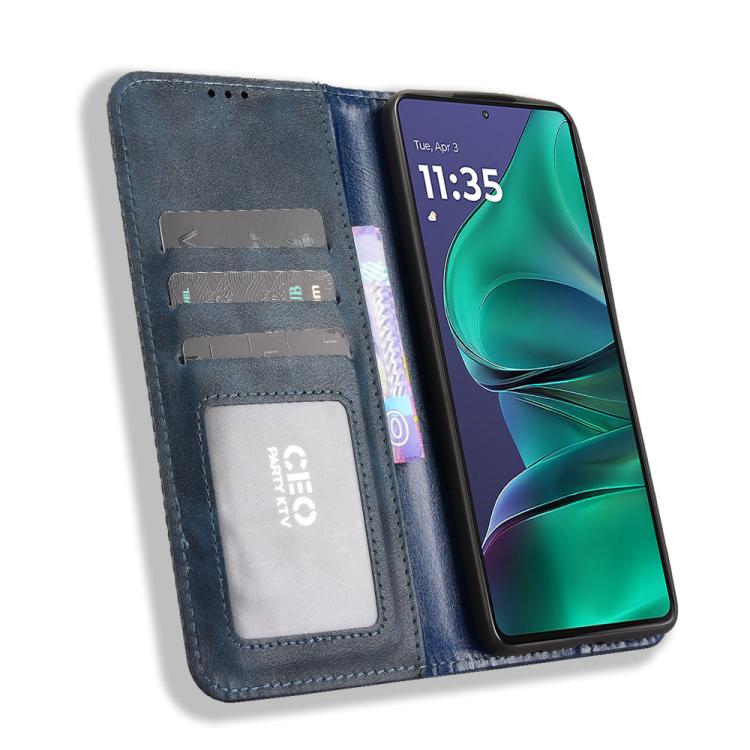 For Motorola Moto G Stylus 5G 2025 Magnetic Buckle Retro Texture Leather Phone Case