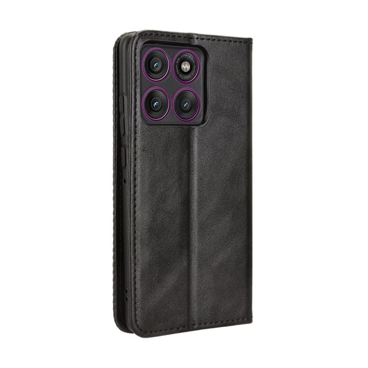 For Motorola Edge 60 Pro / 60s Pro 5G Magnetic Buckle Retro Texture Leather Phone Case