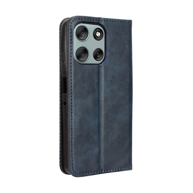For Motorola Moto G56 / G66j / G66y 5G Magnetic Buckle Retro Texture Leather Phone Case