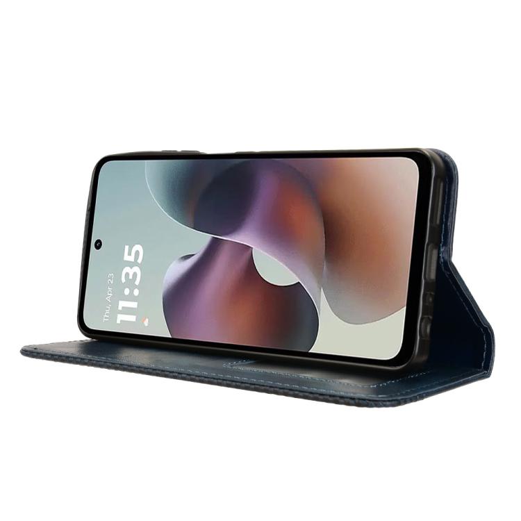 For Motorola Moto G56 / G66j / G66y 5G Magnetic Buckle Retro Texture Leather Phone Case