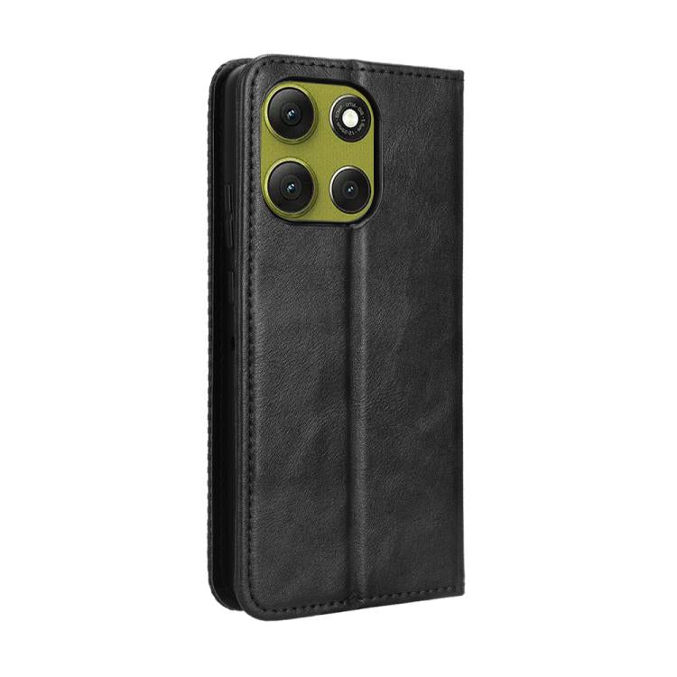 For Motorola Moto G86 5G Magnetic Buckle Retro Texture Leather Phone Case