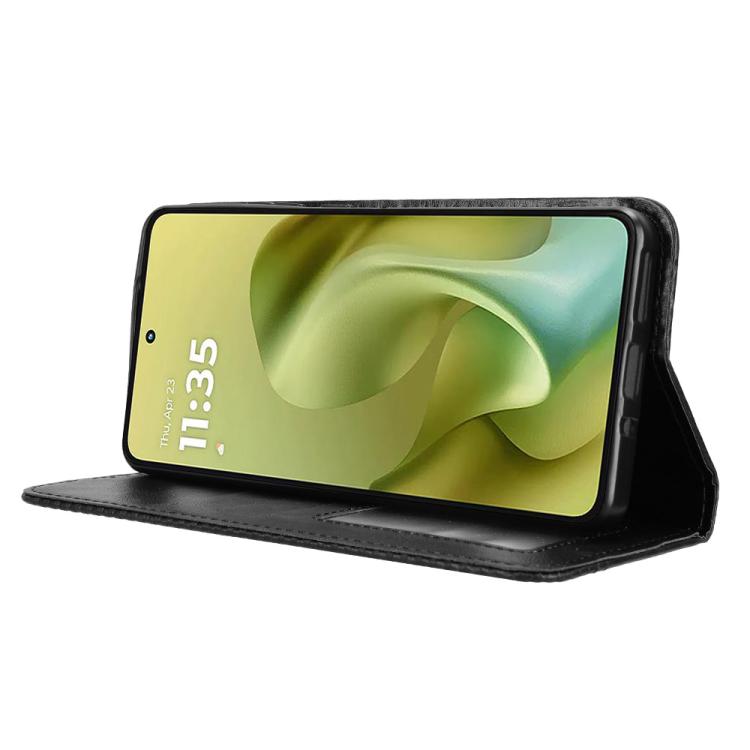 For Motorola Moto G86 5G Magnetic Buckle Retro Texture Leather Phone Case
