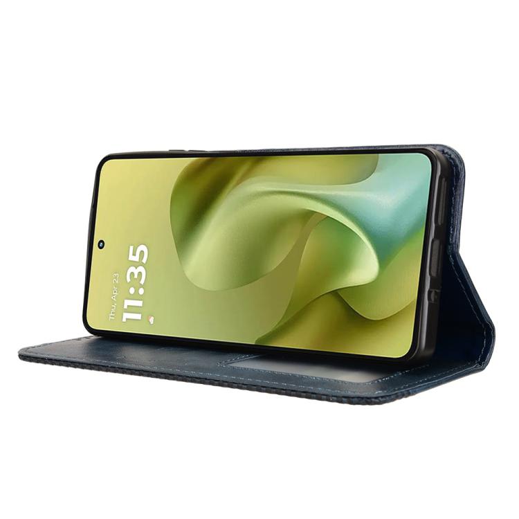 For Motorola Moto G86 5G Magnetic Buckle Retro Texture Leather Phone Case