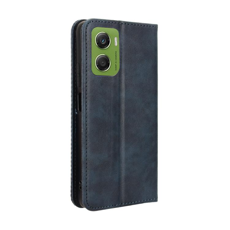 For Motorola Moto G06 4G Magnetic Buckle Retro Texture Leather Phone Case
