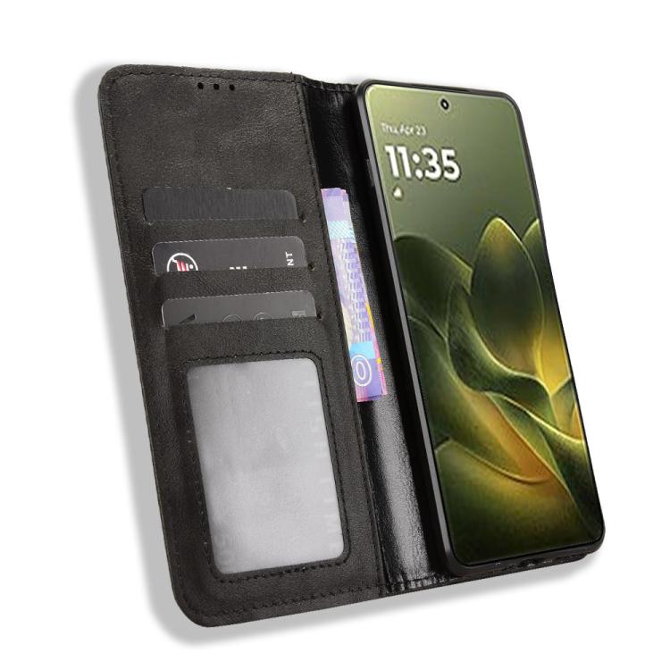 For Motorola Edge 70 5G Magnetic Buckle Retro Texture Leather Phone Case