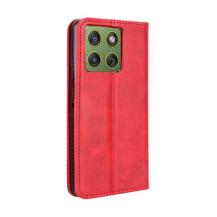 For Motorola Edge 70 5G Magnetic Buckle Retro Texture Leather Phone Case