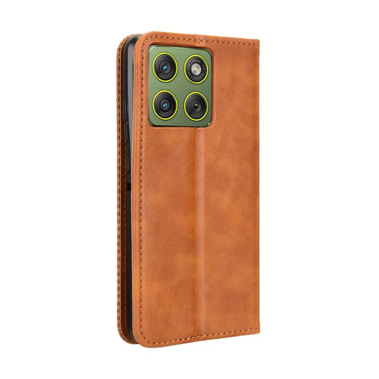 For Motorola Edge 70 5G Magnetic Buckle Retro Texture Leather Phone Case