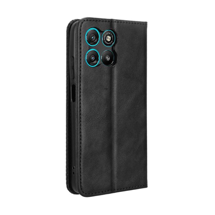For Motorola Moto G67 Power / G57 Power Magnetic Buckle Retro Texture Leather Phone Case