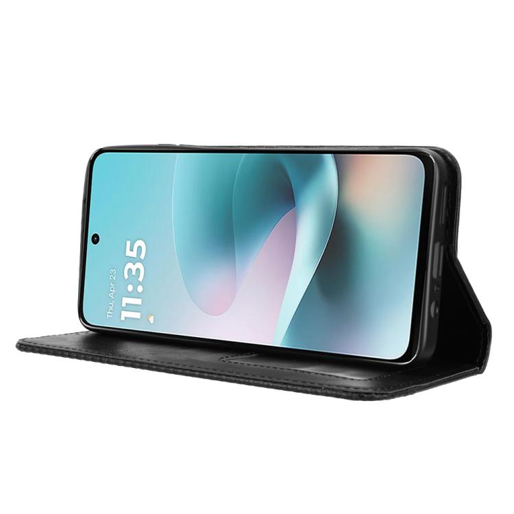 For Motorola Moto G67 Power / G57 Power Magnetic Buckle Retro Texture Leather Phone Case
