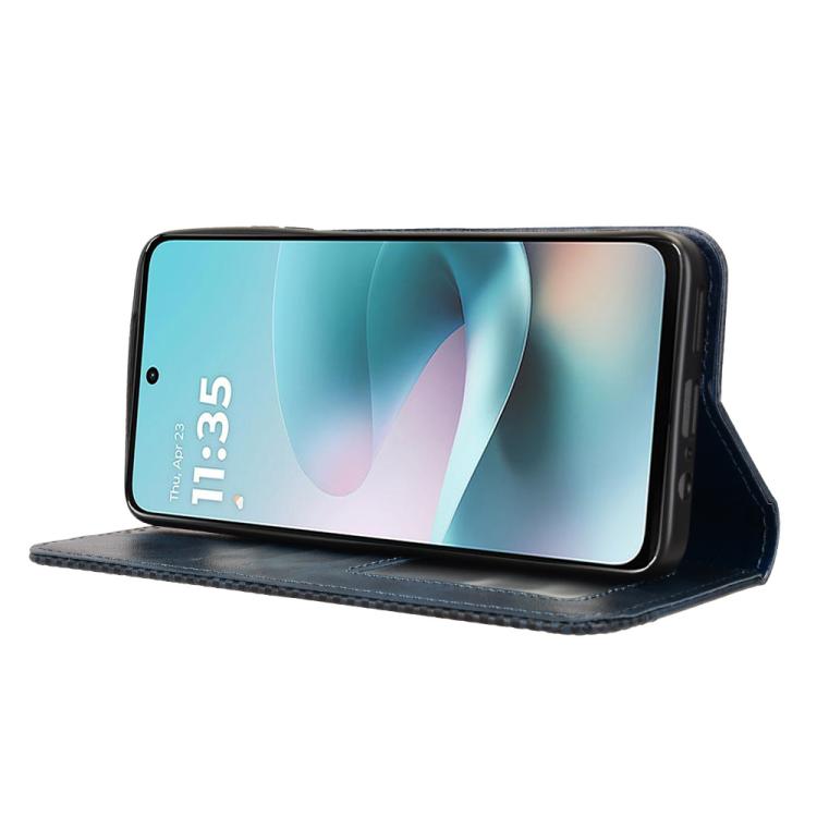 For Motorola Moto G67 Power / G57 Power Magnetic Buckle Retro Texture Leather Phone Case