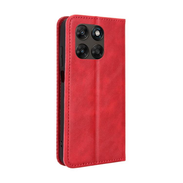For Motorola Moto G67 / G77 5G Magnetic Buckle Retro Texture Leather Phone Case