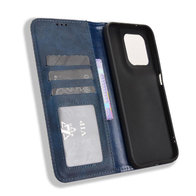 For Motorola Moto G67 / G77 5G Magnetic Buckle Retro Texture Leather Phone Case