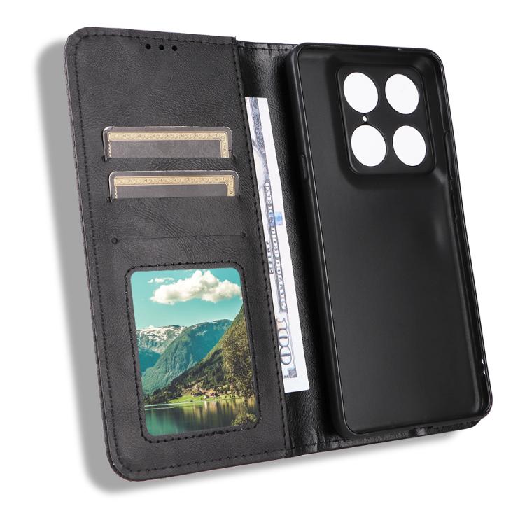 For Motorola Moto X70 Air Pro / Signature 5G Magnetic Buckle Retro Texture Leather Phone Case