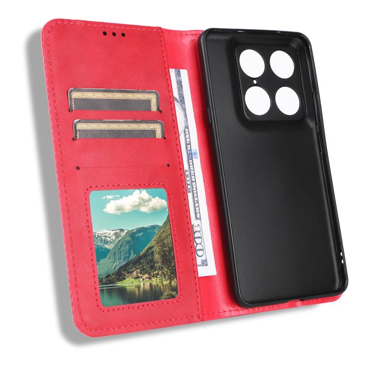 For Motorola Moto X70 Air Pro / Signature 5G Magnetic Buckle Retro Texture Leather Phone Case