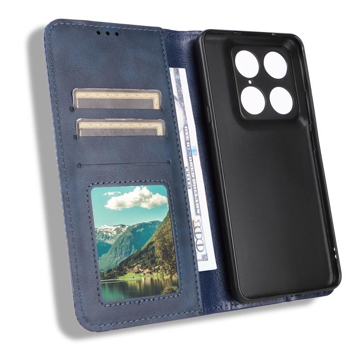 For Motorola Moto X70 Air Pro / Signature 5G Magnetic Buckle Retro Texture Leather Phone Case