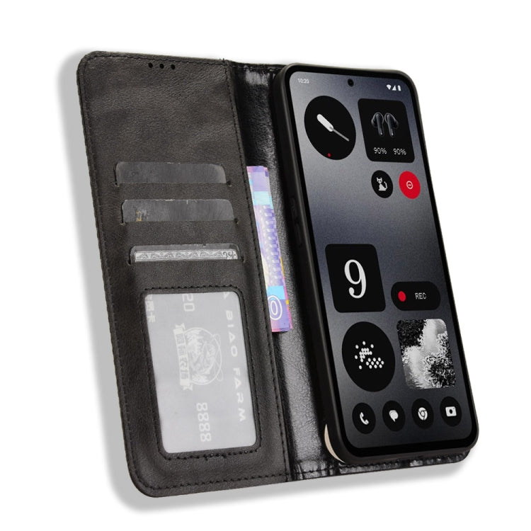 For Nothing CMF Phone 1 Magnetic Buckle Retro Texture Leather Phone Case