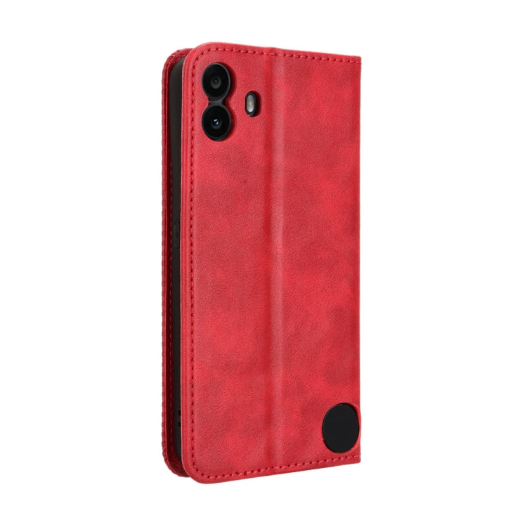 For Nothing CMF Phone 1 Magnetic Buckle Retro Texture Leather Phone Case
