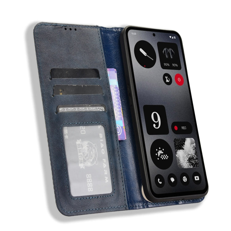 For Nothing CMF Phone 1 Magnetic Buckle Retro Texture Leather Phone Case