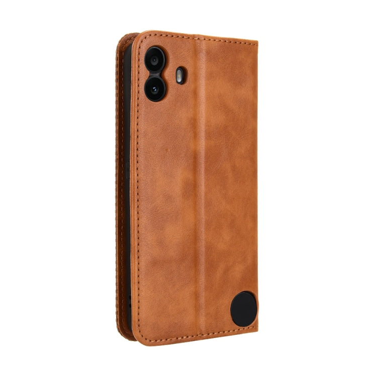 For Nothing CMF Phone 1 Magnetic Buckle Retro Texture Leather Phone Case