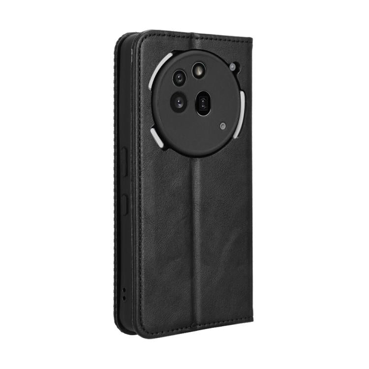 For Nothing Phone 3a Pro Magnetic Buckle Retro Texture Leather Phone Case