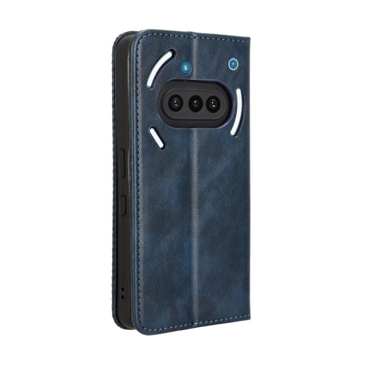 For Nothing Phone 3a Magnetic Buckle Retro Texture Leather Phone Case