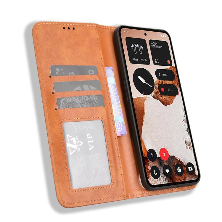 For Nothing CMF Phone 2 Pro Magnetic Buckle Retro Texture Leather Phone Case