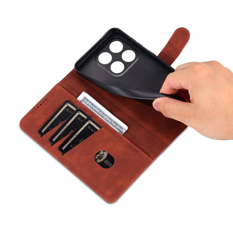 For Xiaomi 17 AZNS Skin Feel Calf Texture Flip Leather Phone Case