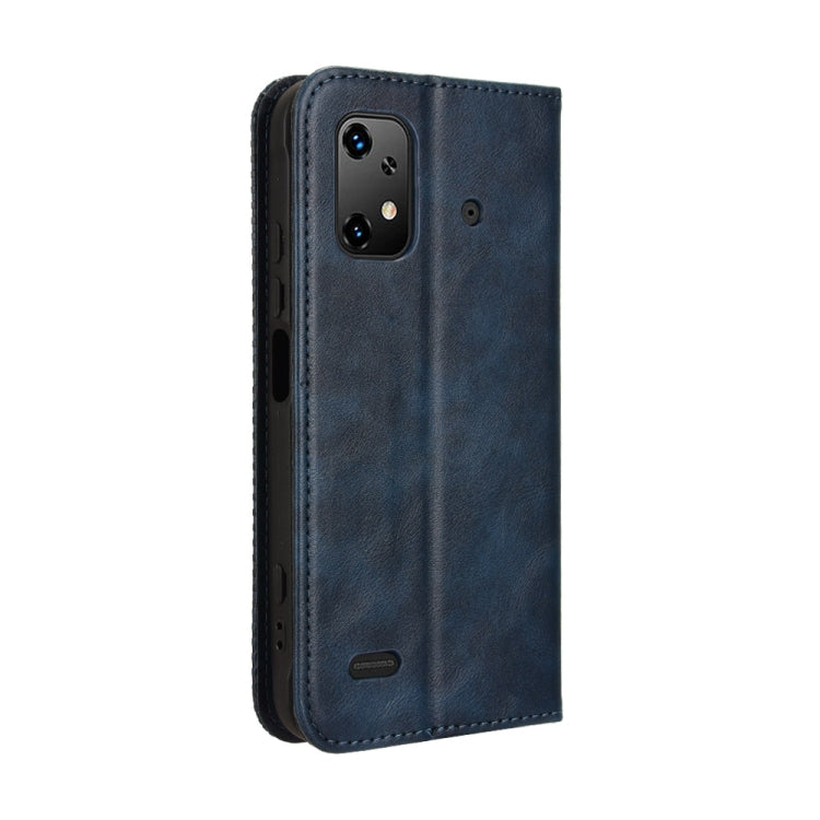 For Umidigi Bison X20 Magnetic Buckle Retro Texture Leather Phone Case
