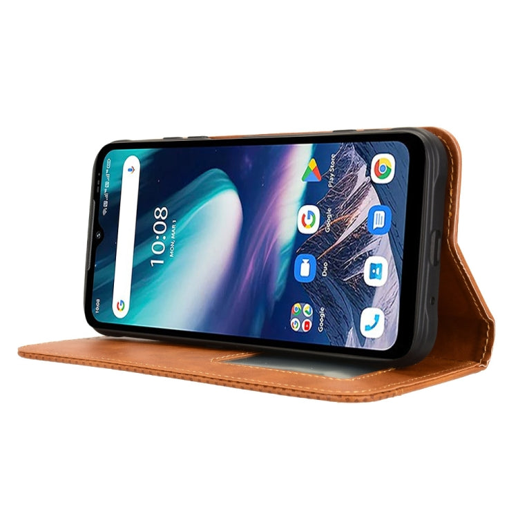 For Umidigi Bison X20 Magnetic Buckle Retro Texture Leather Phone Case